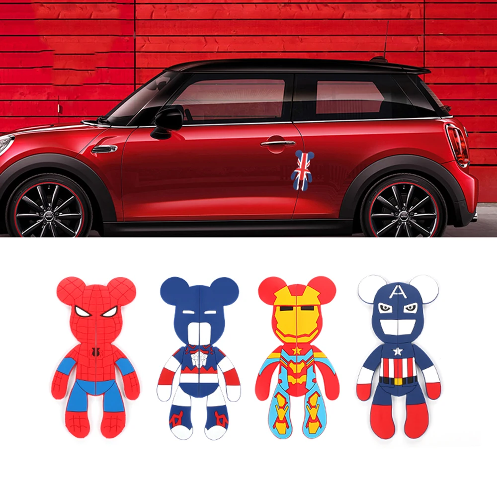 

Car Door Edge Anti Collision Sticker Strip Bear Cartoon Silica gel Protector Decal For Mini COOPER One S F55 F60 R60 Accessories