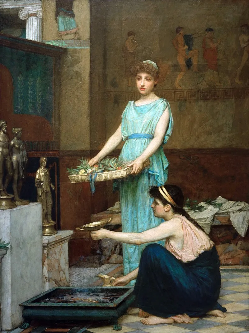 AR-WH-010 Waterhouse- (84) The Household Gods Vimagich3040