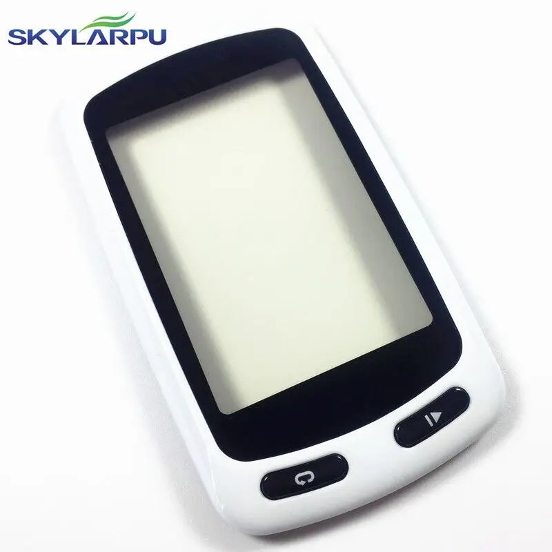 Skylarpu Touchscreen for Garmin Edge Touring Plus GPS bike computer Touch screen digitizer panel (with white frame)
