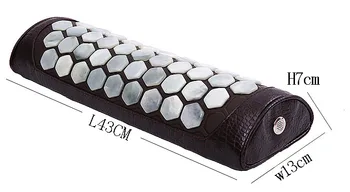 

Natural Jade Neck Massager Pillow Far Infrared Cervical Traction Therapy Stretcher Health Care Pain Relief Relaxation