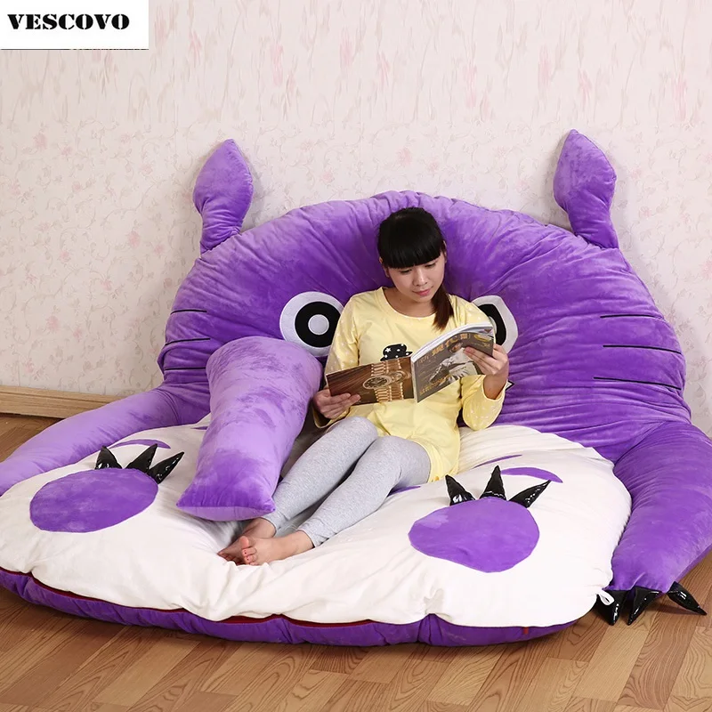 

Cute totoro lazy sofa bed cartoon tatami mats sleep bag bedroom sofa bed couch chair mattress
