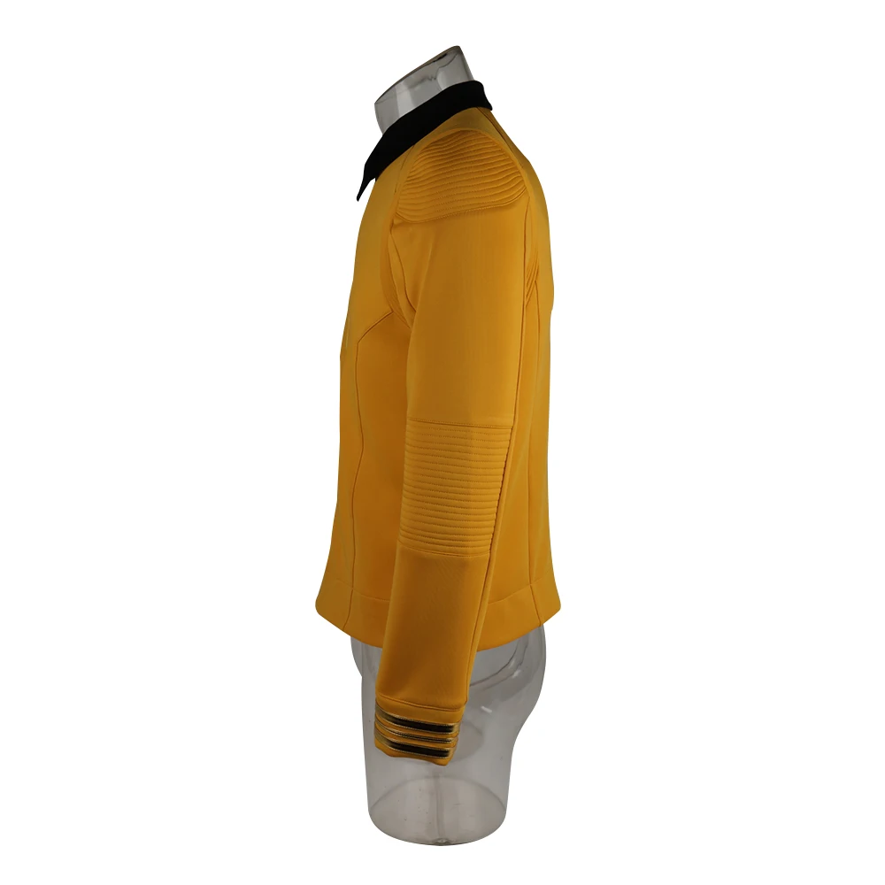 New 11 Star Trek Discovery Season 2 Starfleet Captain Kirk Shirt Uniform Badge Costumes Men Adult Halloween Cosplay Costume (5)