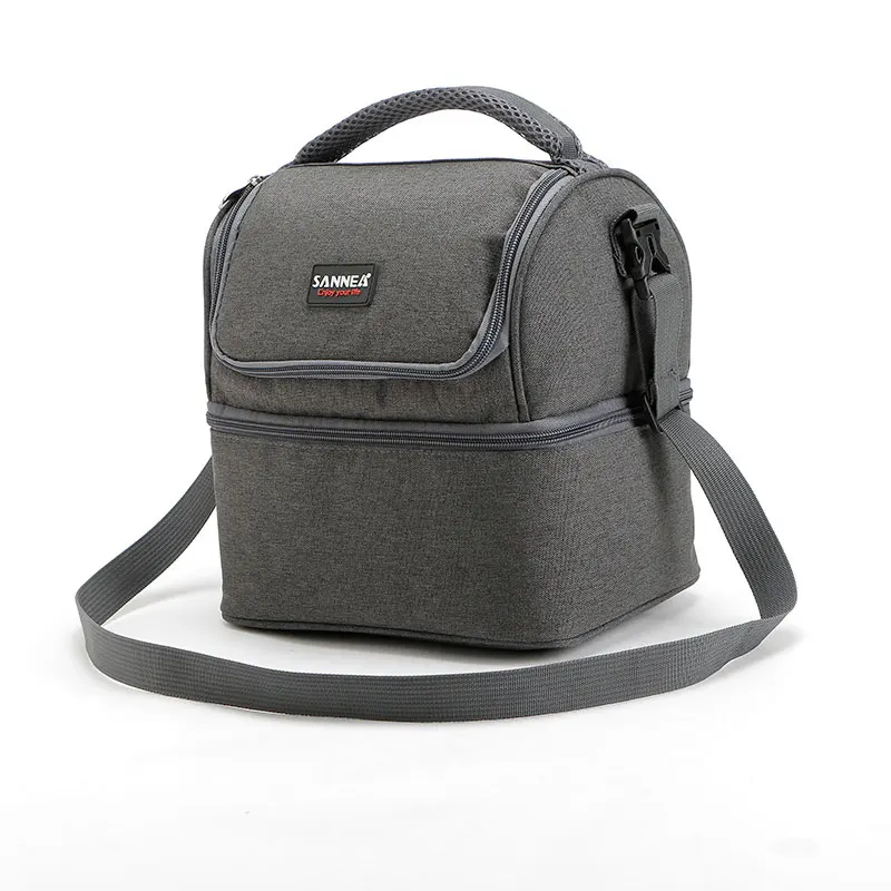 Billige 7L lunchpaket Tragbaren Isoliert Picknick Box 600D Oxford Solide Thermische lunchbox Nahrung Picknick Tasche Kühler Tote Handtaschen