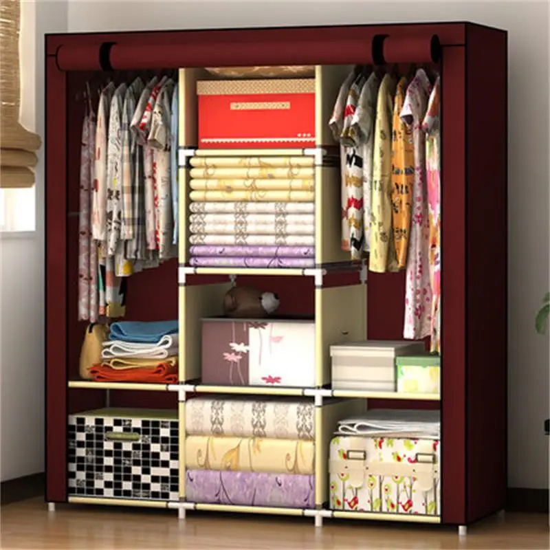 Новинка 2019 шкаф гардероб из нетканого материала шкафы для хранения больших и