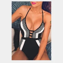 Сексуальный цельный купальник женский купальник с открытой спиной боди купальный костюм женский винтажный пляжный закрытый купальник монокини купальник