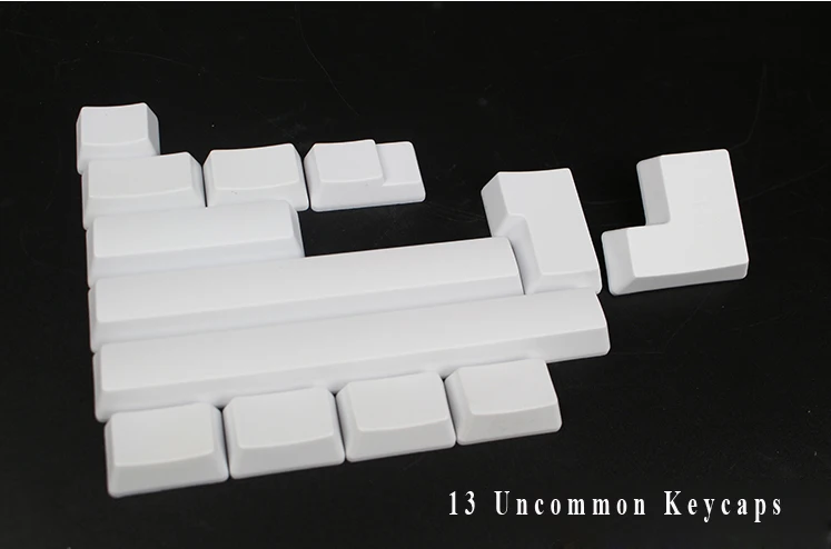 OEM профиль белый черный толстый PBT чистый Печатный специальный набор ключей для