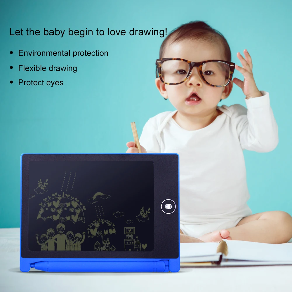 Hot Sale Mini 4.4'' LCD Writing Tablet Digital Graphic Drawing Tablets Electronic Handwriting Pad Board+ Pen Battery for Kids