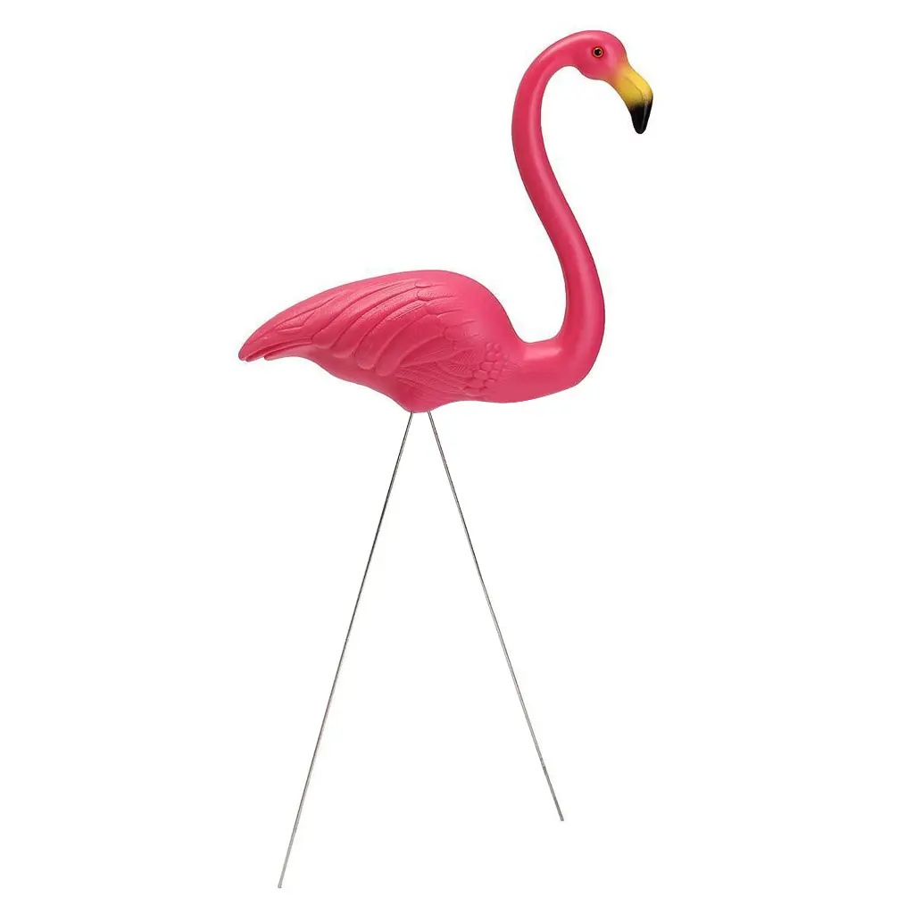 Flamingo Artificial Feather Bird Animal Yard Garden Lawn Art Ornaments Decor