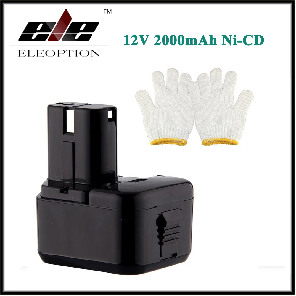 

Eleoption 12V 2.0AH 2000mAh Rechargeable Battery For HITACHI EB1226HL EB1212S EB1220RS EB1220HL Power Tool