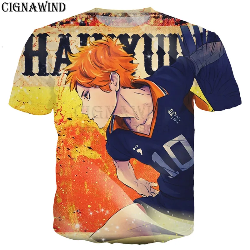 Новое поступление популярного Аниме Haikyuu Volley Ball Клубная футболка для мужчин/женщин 3d Принт футболки Harajuku стиль футболка уличная топы - Цвет: 08