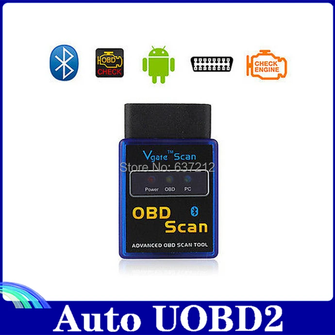 

Newest v2.1 ELM327 Vgate Bluetooth OBD OBD2 Automotive Car Diagnostic Scanner Tool For Android code reader