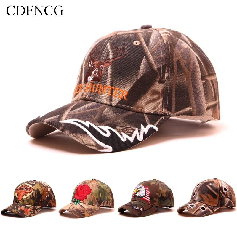 2019 Spring Summer Snapback Pop Hip Hop Camouflage Baseball Cap Embroidery Letter Animal Sun Dad Hat for Men Women Streetwear | Аксессуары