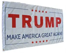 American flag 90*150 cm white TRUMP for president make America great again for Donald Trump US Banner
