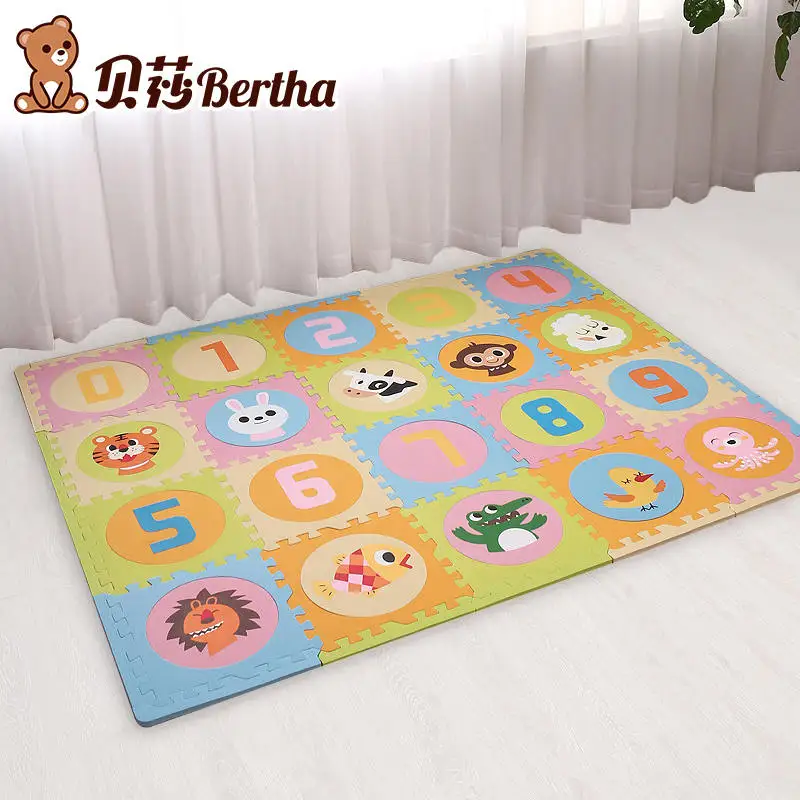 20Pc Soft Foam EVA Floor Rug Mat Interlocking Tiles Kids Babies Puzzle Play Mat