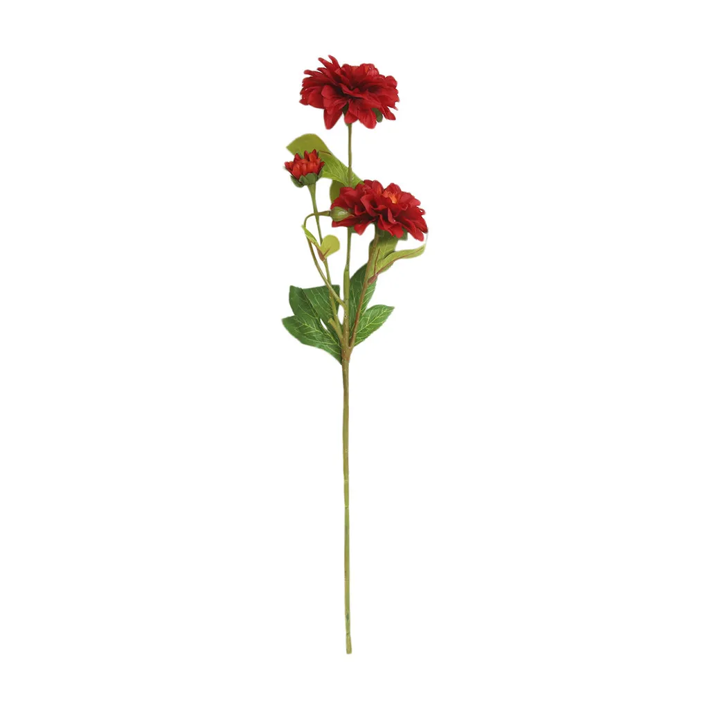 Искусственные растения, ненастоящие листья, куст для дома и офиса, Садовый цветок, Свадебный декор, украшения, высокое качество, модный подарок - Цвет: Red