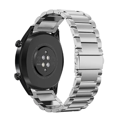 Sliver YUEDAER быстроразъемный металлический ремешок для huawei Watch GT/GT активный ремешок браслет из нержавеющей стали для huawei GT часы группа металлов - Цвет: Sliver