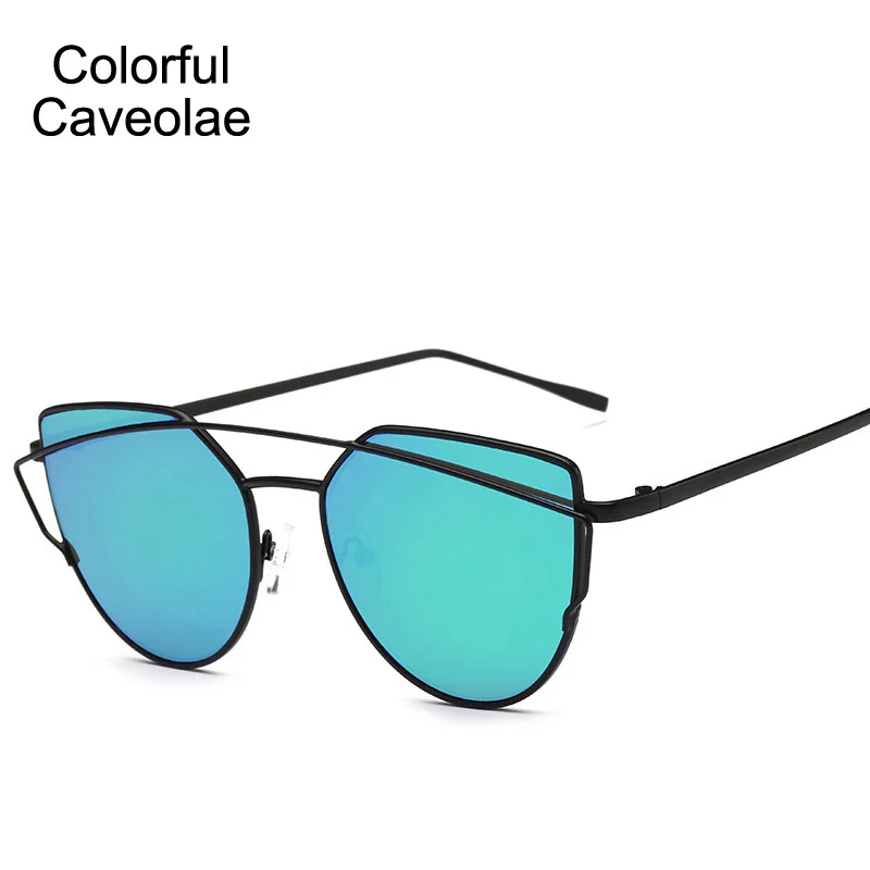 Красочные кавеол Солнцезащитные очки для женщин Для женщин модные популярные женские Защита от солнца Очки индивидуальность золото Рамки