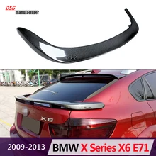 50i xDrive35i 30d 35d 40d 50d fibra de carbono spoiler traseiro asa carro para bmw 2008-2013×6 e71 pré-lci exterior parte do corpo styling