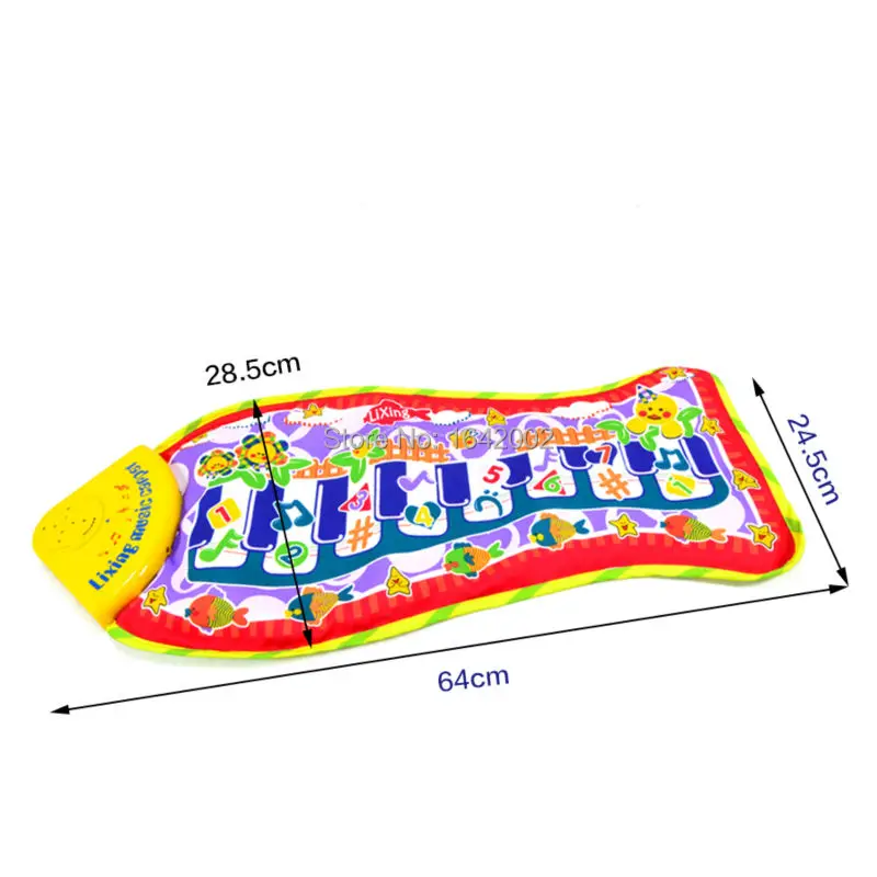 Фортепианная музыка детский коврик игровой, маленькая рыба игровой коврик для новорожденного ребенка, музыкальный игровой коврик игровой ковер Развивающие игрушки для детей