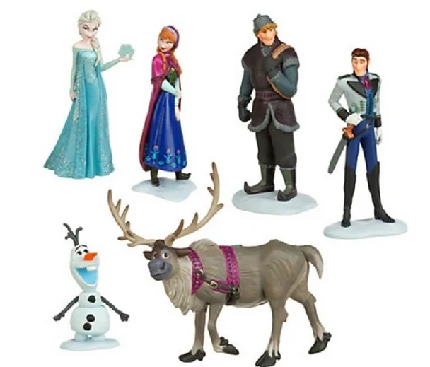 6 Pcs Set Disney font b Toys b font for Kids Frozen font b Action b