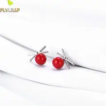 

Flyleaf 100% 925 Sterling Silver Simulated-pearl Cross Stud Earrings For Women Personality Fashion Party Jewelry