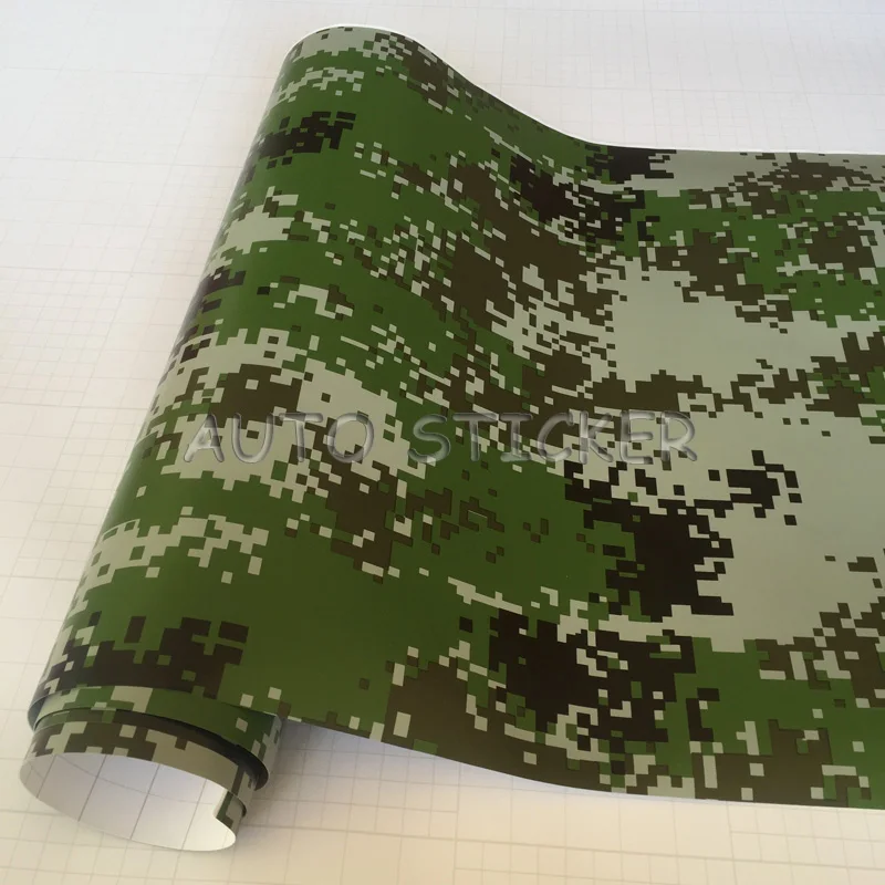 army green digit camo vinyl sticker 1