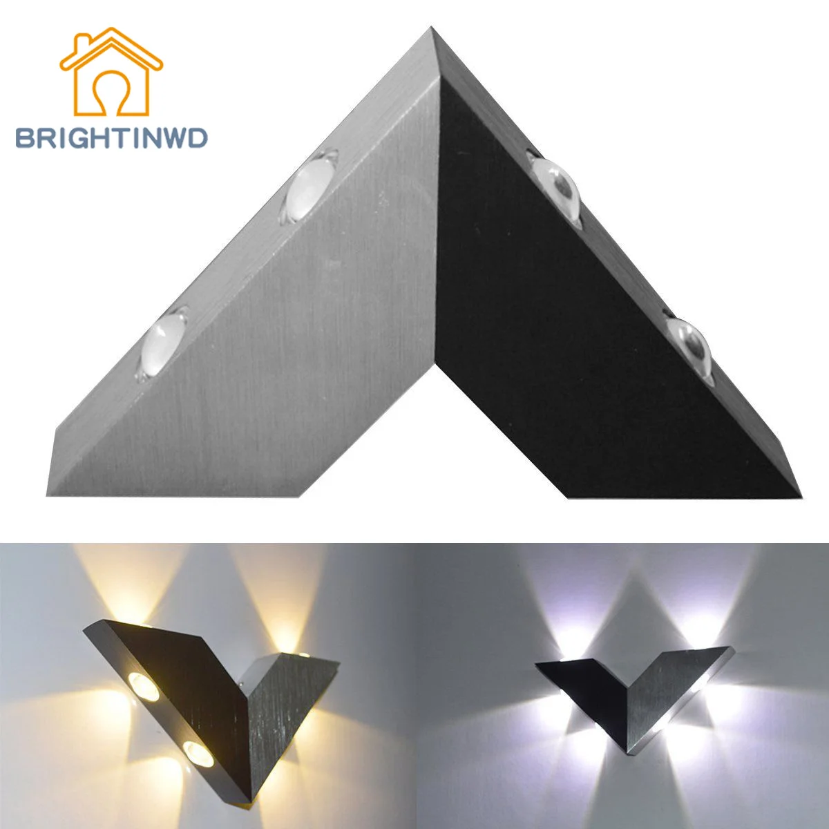 

BRIGHTINWD New 6W Rotation LED Wall Light Corridor Sconce Spot Lamp Hall Path Lighting