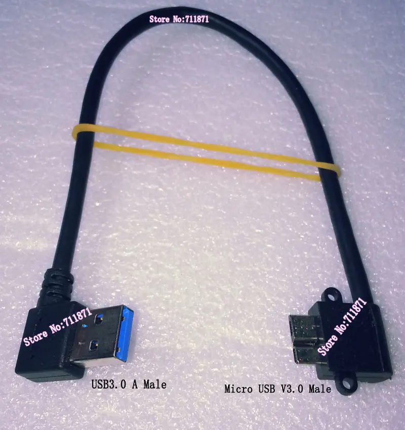 

Double bend Micro USB V3.0 Data Charging Cable A Male to Micro B Male USB3.0 Line 90 degree Mobile Phone HDD Disk USB3 Cable