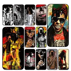 Lil Wayne Hip pop rapper черный чехол ТПУ для samsung Galaxy S10 S10E S8 Plus S6 S7 Edge S9 S10e PlusNote 8 9