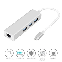 USB-C Ethernet Adapter 3 USB C Hub to Ethernet RJ45 Lan Adapter Network Card Gigabit Internet for Macbook Pro Air Type C Hub USB-C Ethernet Adapter 3 USB C Hub to Ethernet RJ45 Lan Adapter Network Card Gigabit Internet for Macbook Pro Air Type C Hub