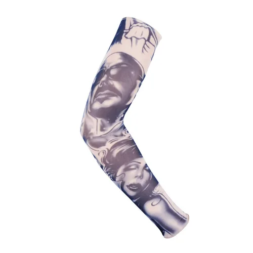 Fashion Tattoo Sleeves Arm Warmer Unisex UV Protection Outdoor Fake Tattoo Arm Sleeve Warmer Sleeve Mangas tatuagem arm cover Karachi