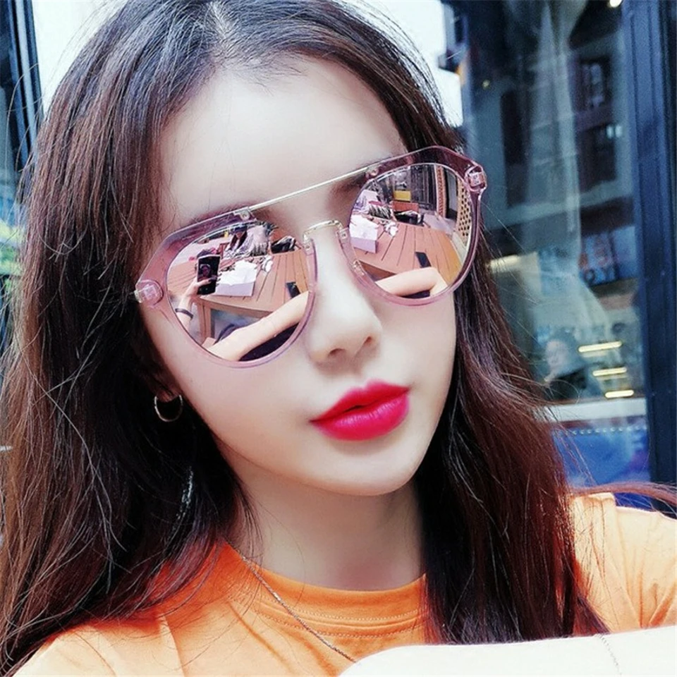 ALIKIAI Sunglasses Women 2018 Pink Mirror Ladies Shades Vintage Sun Glasses For Women Polaroid Luxury Hot Ray Sunglasses Men (1)