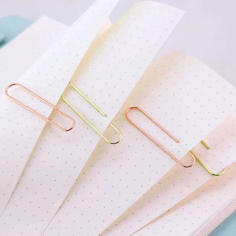 

10 pcs/pkg large size 50mm golden color paperclip cute metal clips kawaii bookmarks