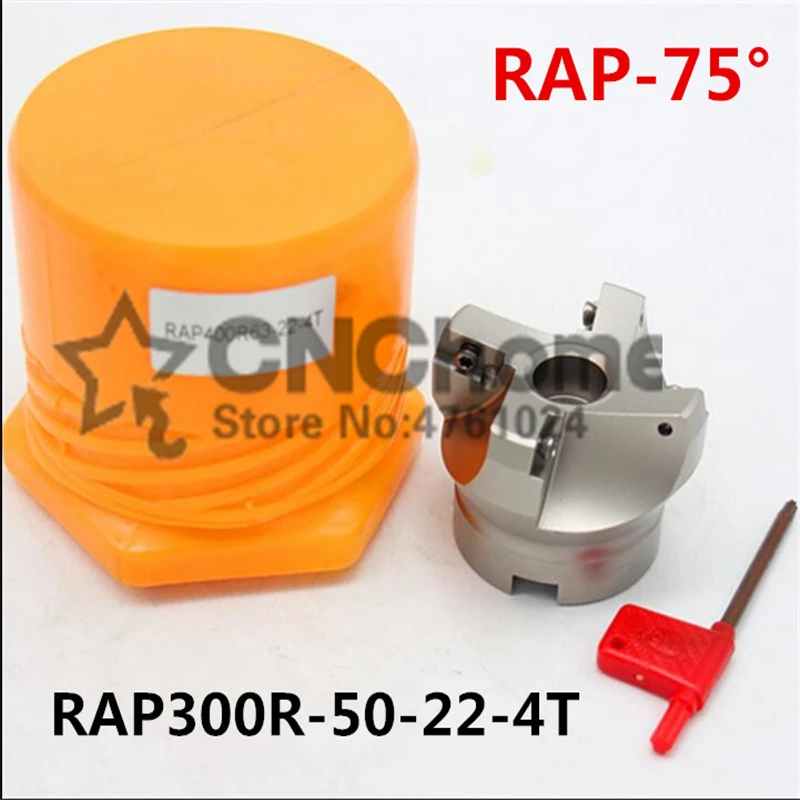 RAP300R 50 22 4T 75 градусов высокая положительная лицевая мельница Диаметр резки для