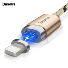 Магнитный usb-кабель Baseus для iPhone Xs Max Xr Xs X 8 7 6 6 S, Магнитный зарядный кабель для передачи данных, Магнитный зарядный шнур