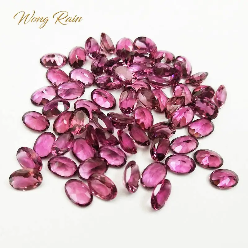 Wong Rain Top Quality 1 PCS Natural 4 * 6 MM Oval Cut Tourmaline Loose Gemstone DIY Stone Decoration Jewelry Wholesale Lots Bulk Wong Rain Top Quality 1 PCS Natural 4 * 6 MM Oval Cut Tourmaline Loose Gemstone DIY Stone Decoration Jewelry Wholesale Lots Bulk