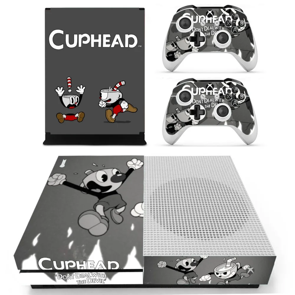 Cuphead Vinly кожи Стикеры наклейки для xbox один с консоли с двумя Беспроводной контроллер кожа