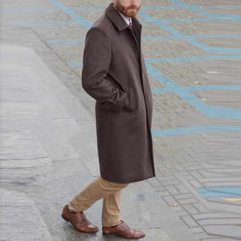 Cashmere wool blend long Coat