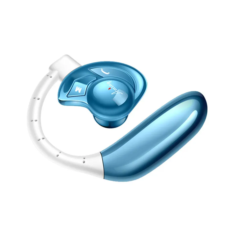 Bluetooth гарнитура 16-Hr время игры V4.2 Беспроводные наушники с микрофоном Шумоподавление для IPhone huawei Xiaomi Мобильный телефон - Цвет: Blue Bluetooth