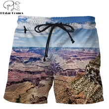 Новинка года, летние шорты vibes США, Большой Каньон, Потрясающие Природные пейзажи, 3D печатные мужские/женские уличные повседневные шорты