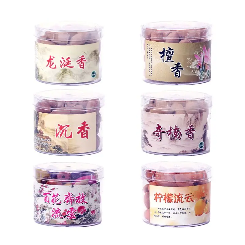 

40pcs/box Natural Smoke Tower Burning Cone Bullet Backflow Incense Hollow Cones Home Fragrances