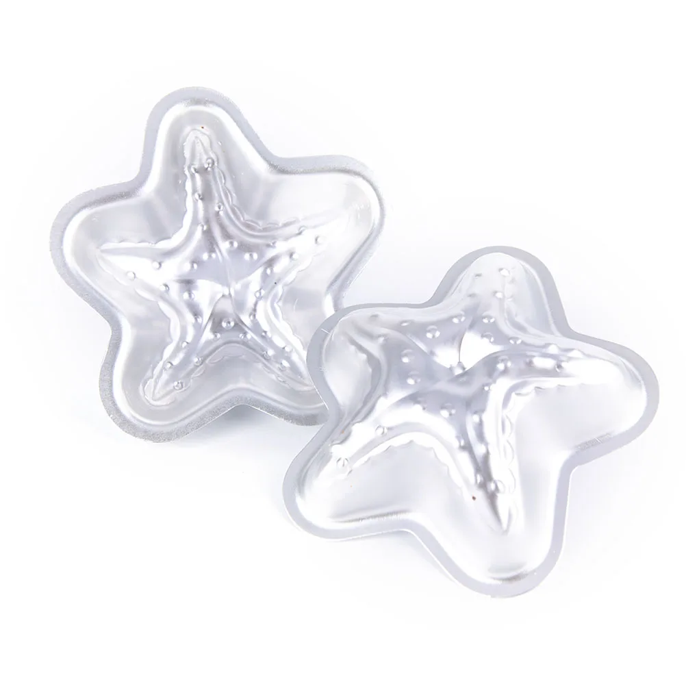 12 шт сердце серебряного цвета 3D Бомба для ванны гребешок алюминиевая форма Морская звезда шар оболочка Сфера