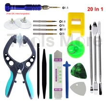 20Pcs LCD Opening Pliers Spudger Pry Tool Screwdriver Set for iPhone 4S 5 5S 6 6S CellPhone Tablet Disassemble Tools Set