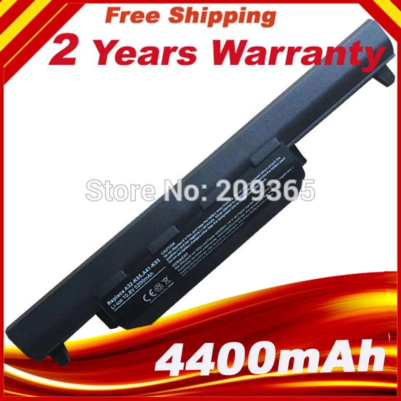 Ноутбук Батарея A32-K55 для Asus X55U X55C X55A X55V X55VD X75A X75V X75VD X45VD X45V X45U X45C X45A U57VM U57A R700VM R700VD |