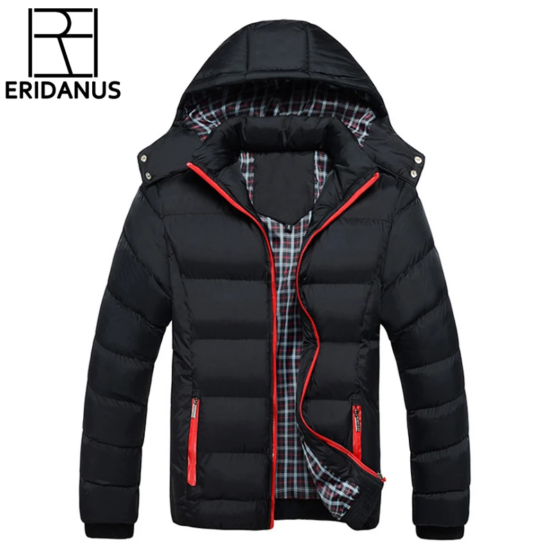 Мужская зимняя куртка 2016 теплое пальто толстая парка Chaquetas Plumas Hombre мужские куртки