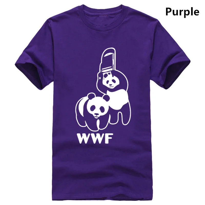 الباندا المصارعة رجل T قميص المصارعة بانكسي WCW TNA محاكاة ساخرة الحيوانات أعلى