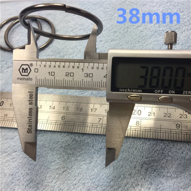 13- 38mm gunblack  Metal O Ring Backpack connector Harness Rings Bag Parts Accessories (2)