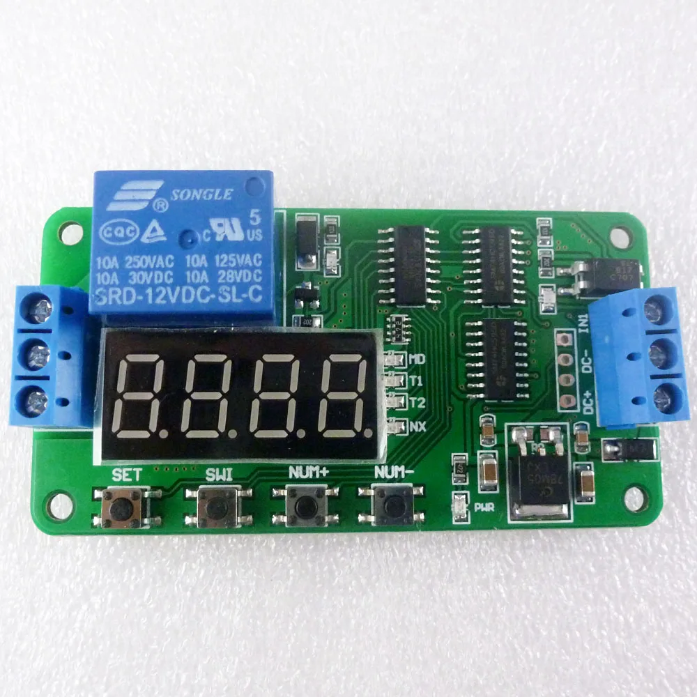 2 Channel Multi-function Relay Module Delay Self-lock CycleTiming Timer