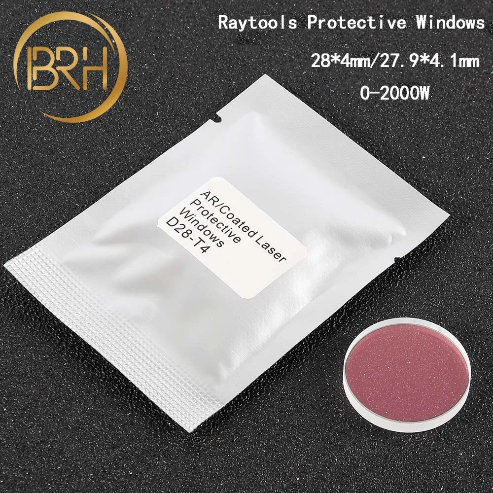 BRH Raytools волоконная Лазерная Защитная линза/стекло 1064nm 27 9*4 1/28*4 мм для 0 2000 Вт Bodor