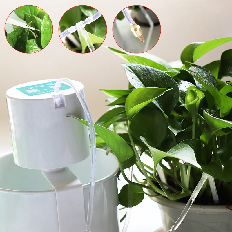 Preise Intelligente garten automatische bewässerung gerät Sukkulenten anlage Tropf bewässerung werkzeug wasserpumpe timer system Controller Tropf pfeil